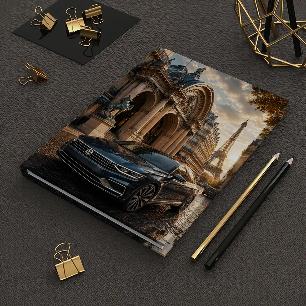 Volkswagen Passat Parked Near Eiffel Tower Paris – Notebooks