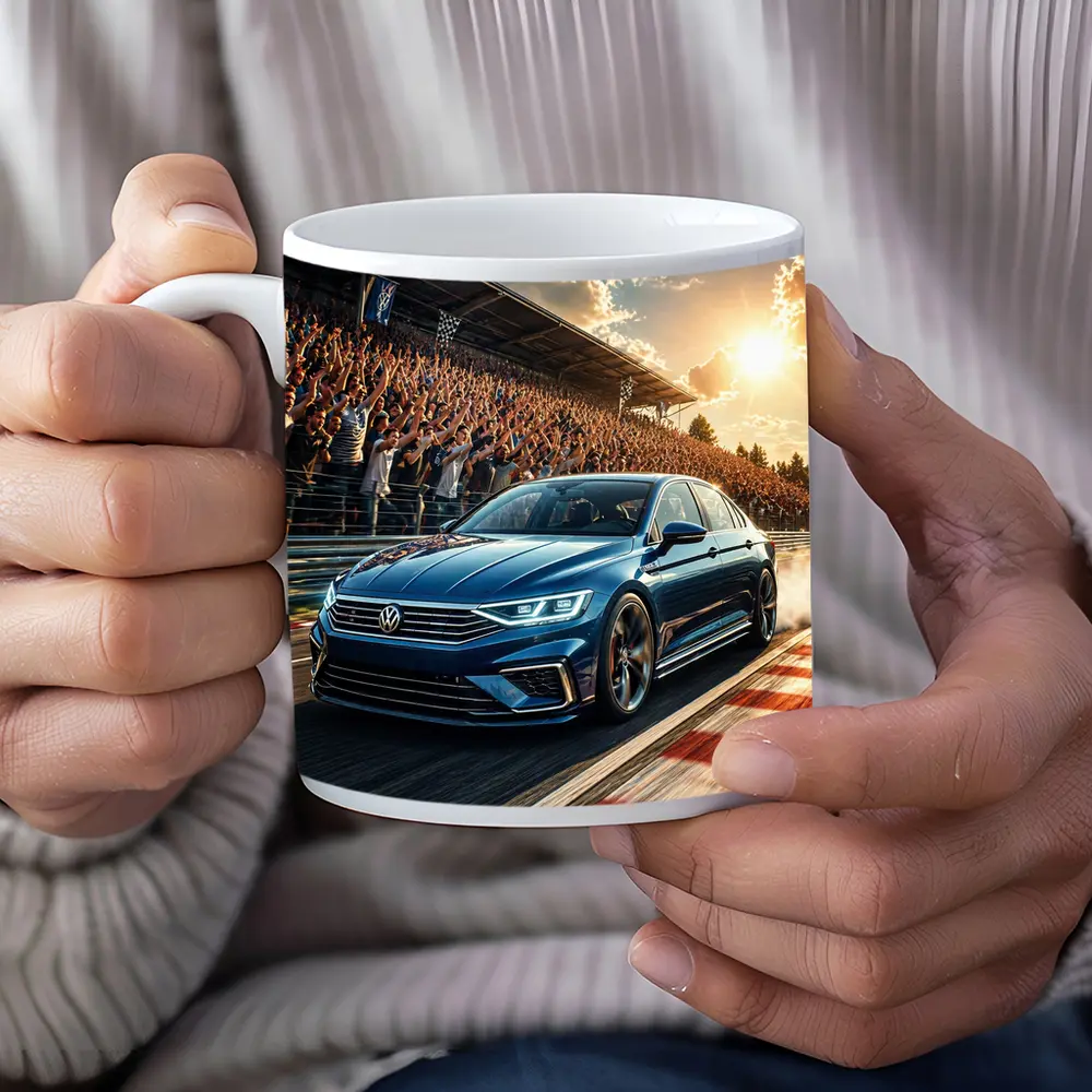 Volkswagen Passat Racing Circuit Cheering Crowd – Mugs