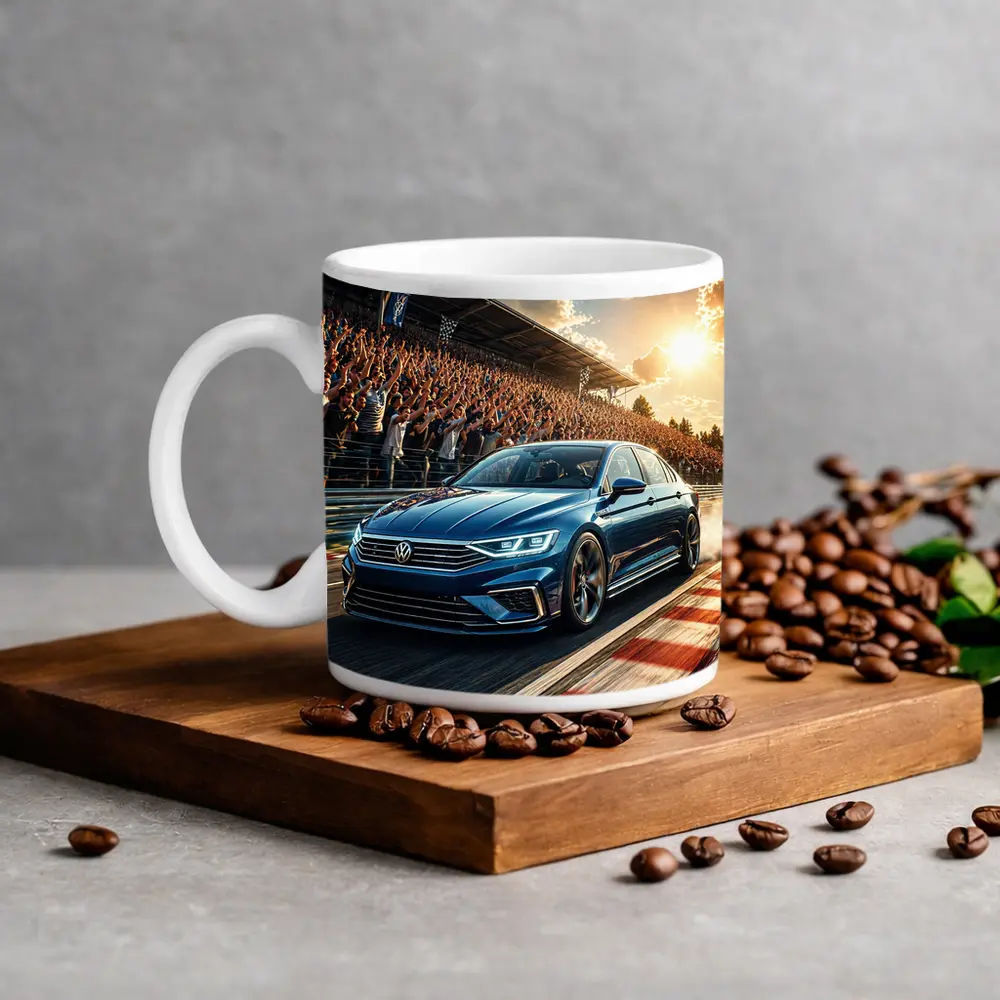 Volkswagen Passat Racing Circuit Cheering Crowd – Mugs