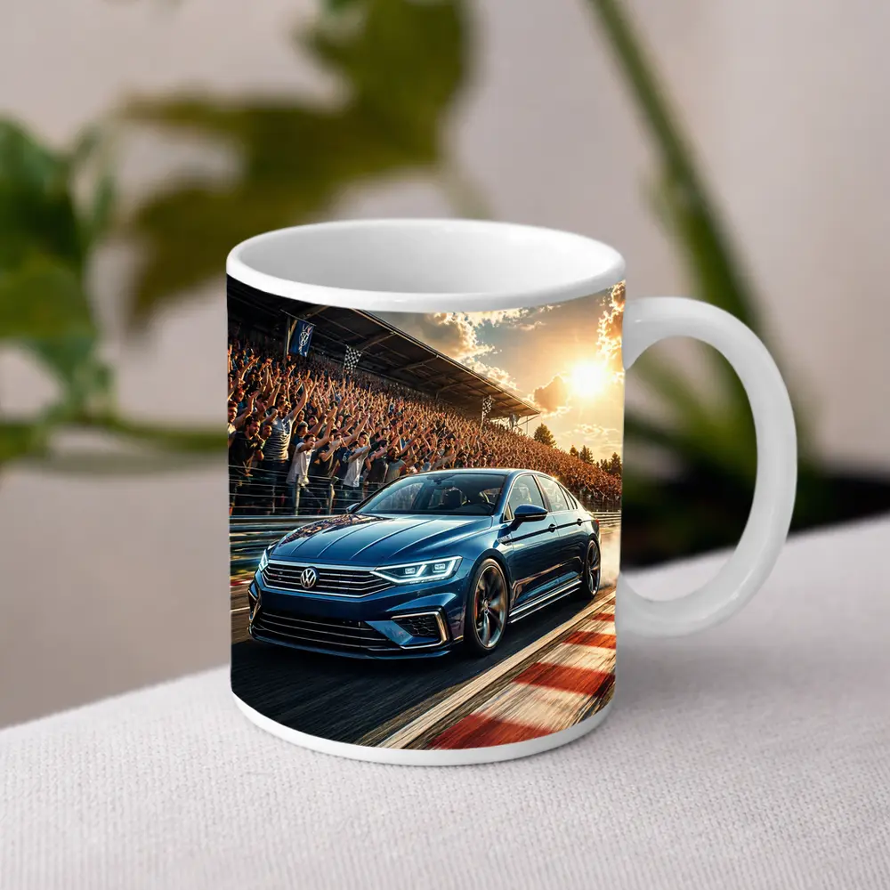 Volkswagen Passat Racing Circuit Cheering Crowd – Mugs