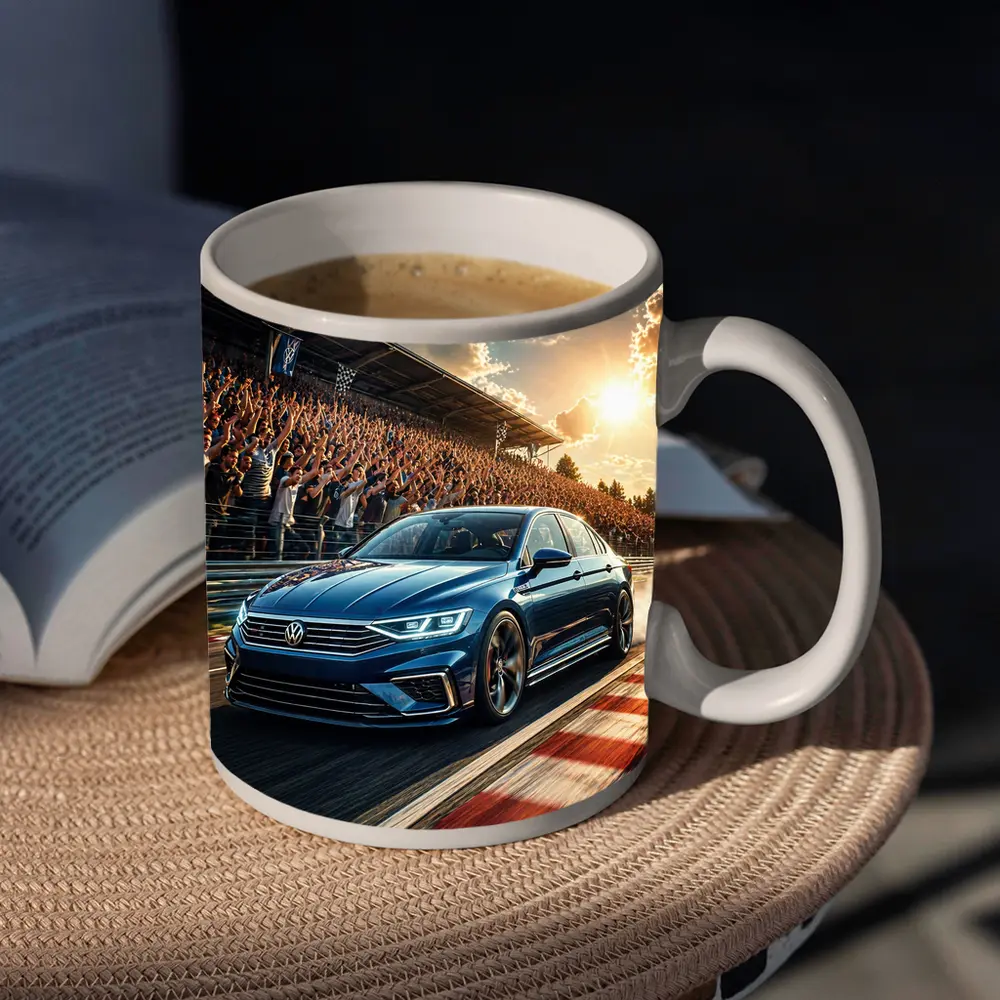 Volkswagen Passat Racing Circuit Cheering Crowd – Mugs