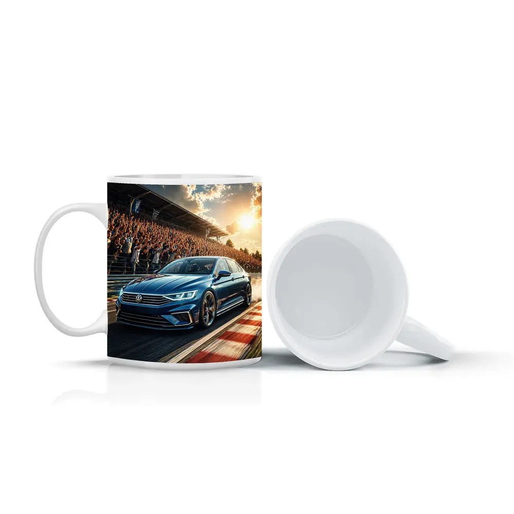 Volkswagen Passat Racing Circuit Cheering Crowd – Mugs