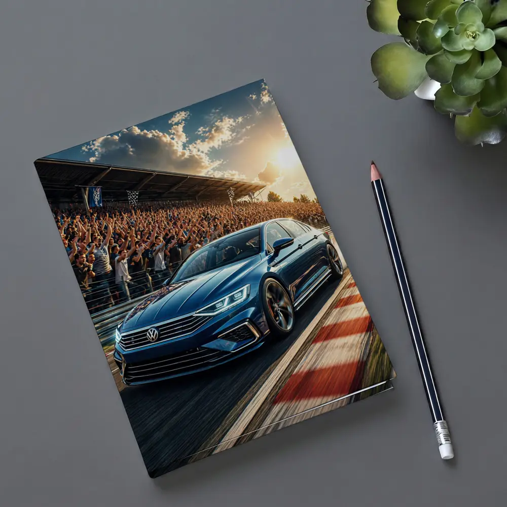 Volkswagen Passat Racing Circuit Cheering Crowd – Notebooks