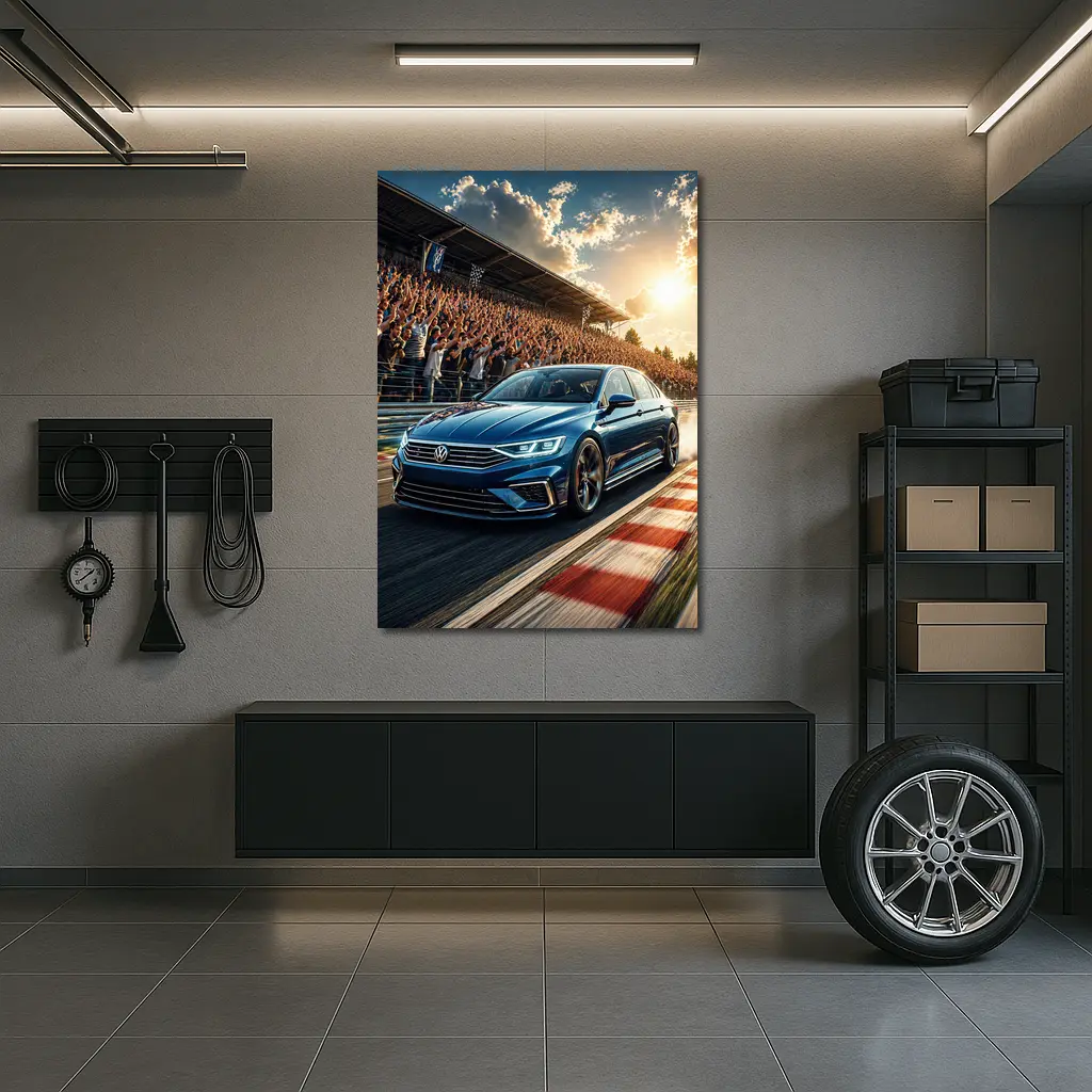 Volkswagen Passat Racing Circuit Cheering Crowd – Wall Art