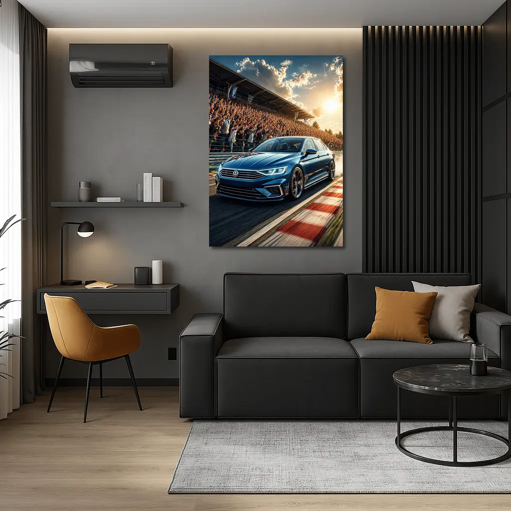 Volkswagen Passat Racing Circuit Cheering Crowd – Wall Art