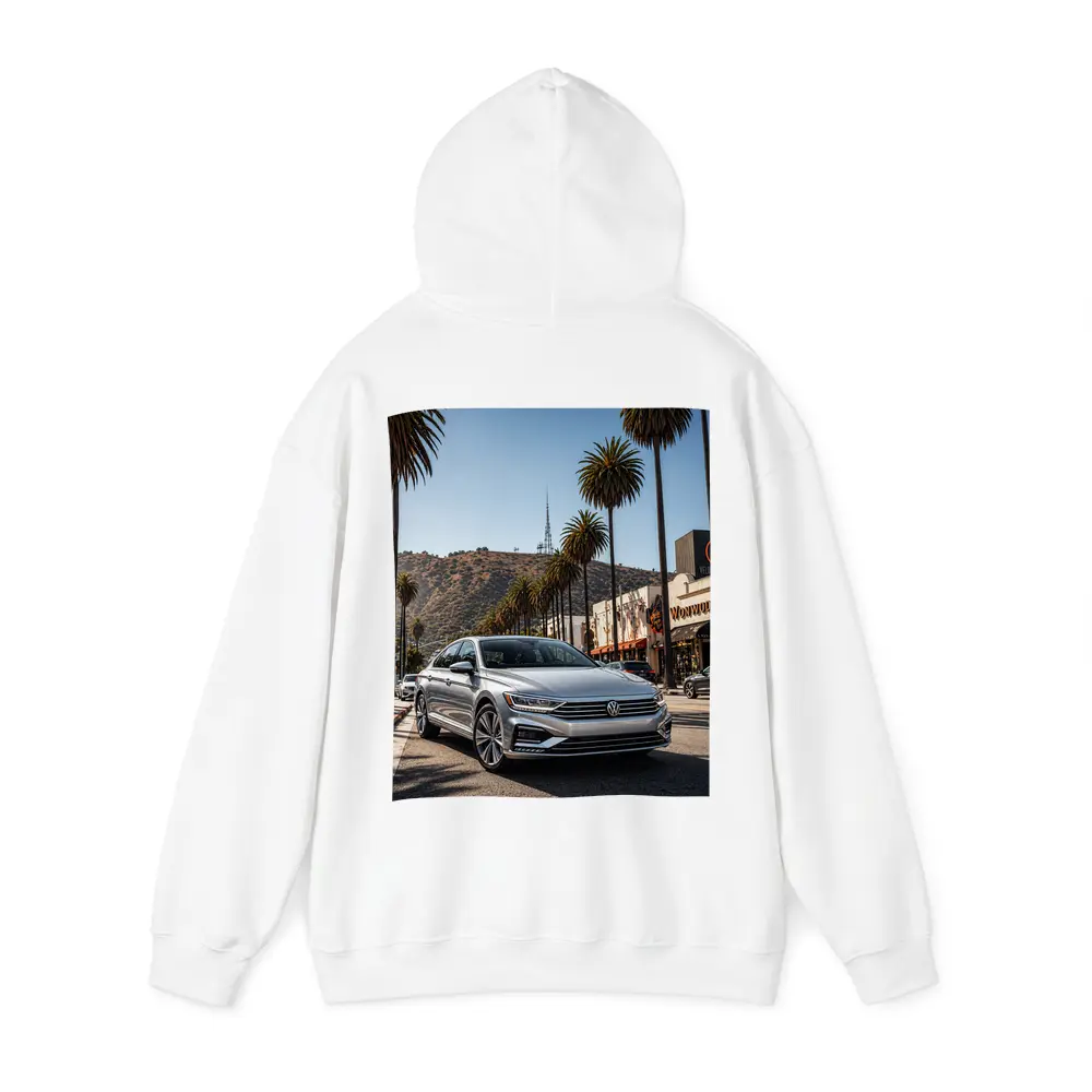 Volkswagen Passat Silver Los Angeles Palm Trees – Hoodies