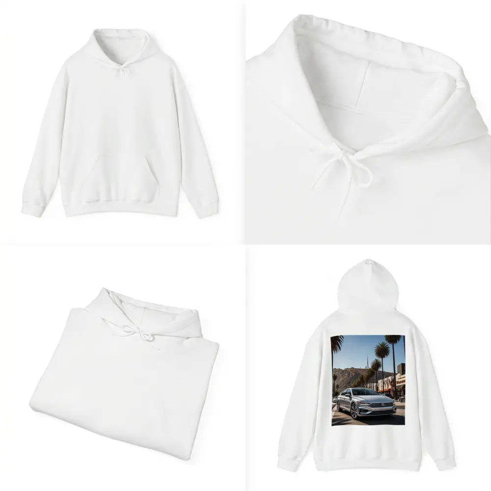 Volkswagen Passat Silver Los Angeles Palm Trees – Hoodies