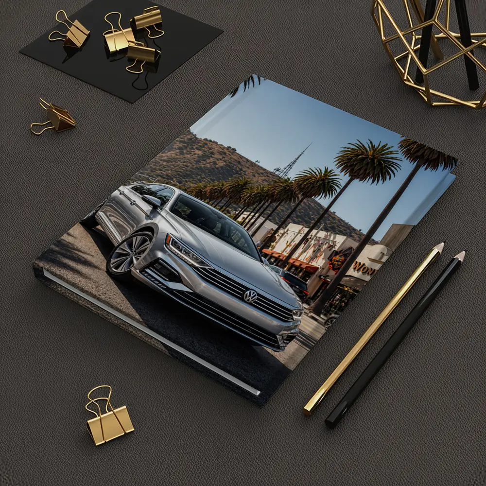 Volkswagen Passat Silver Los Angeles Palm Trees – Notebooks