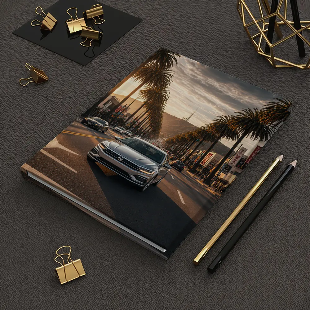 Volkswagen Passat Cruising Hollywood Boulevard Los Angeles – Notebooks
