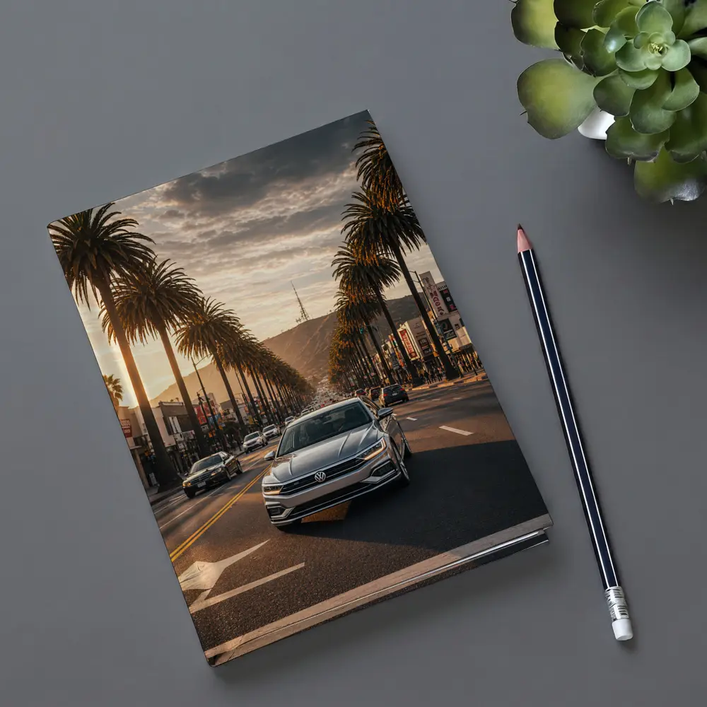 Volkswagen Passat Cruising Hollywood Boulevard Los Angeles – Notebooks