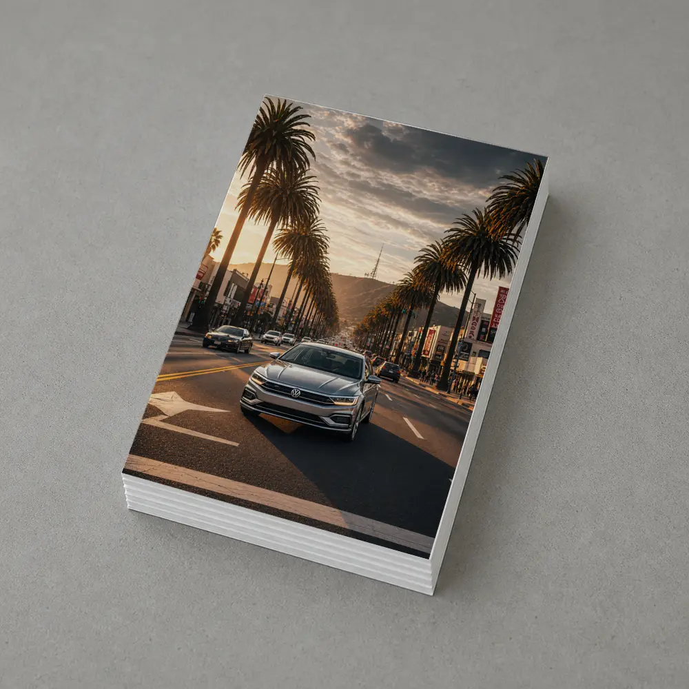Volkswagen Passat Cruising Hollywood Boulevard Los Angeles – Postcards