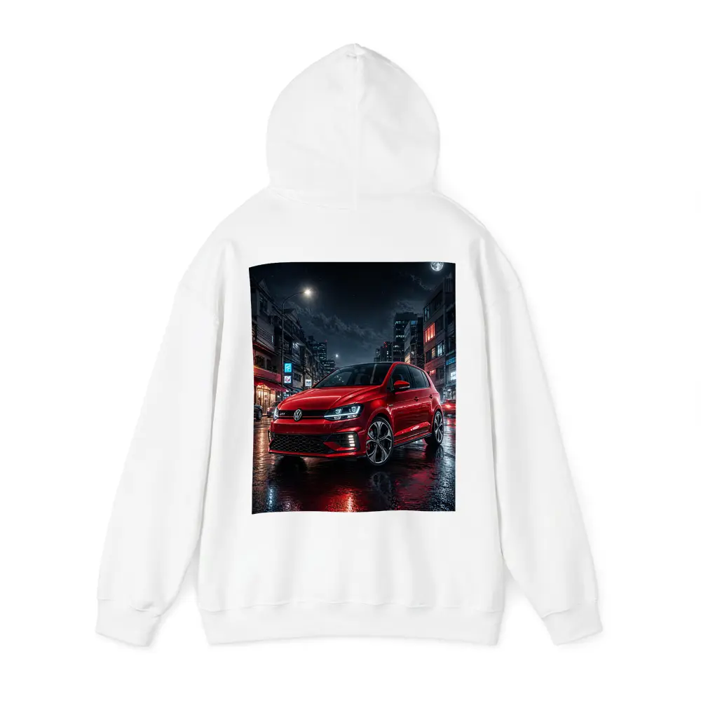 Volkswagen Polo GTI Red Night City Street – Hoodies