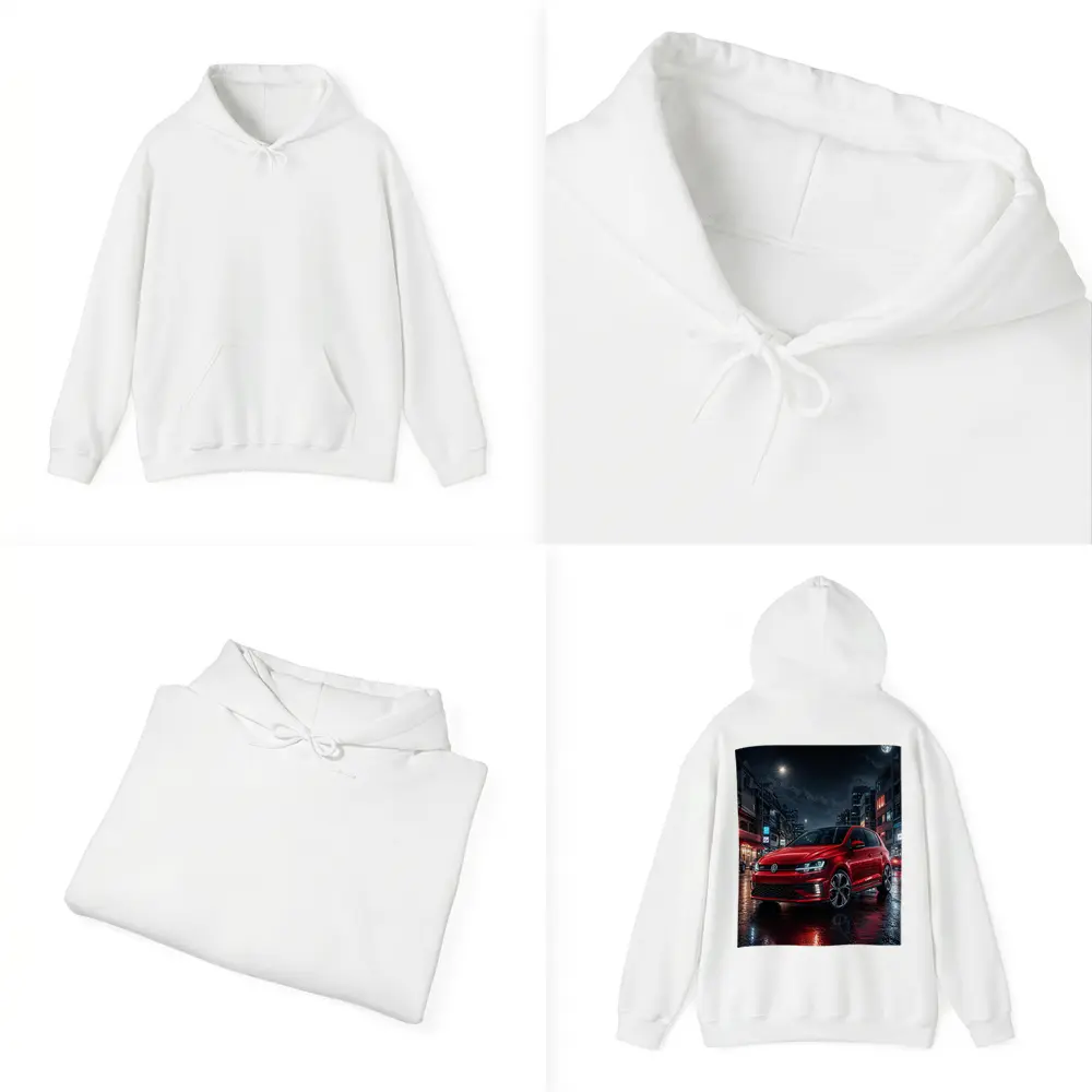 Volkswagen Polo GTI Red Night City Street – Hoodies