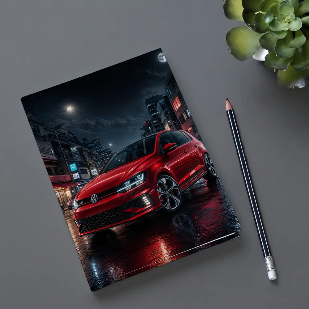 Volkswagen Polo GTI Red Night City Street – Notebooks