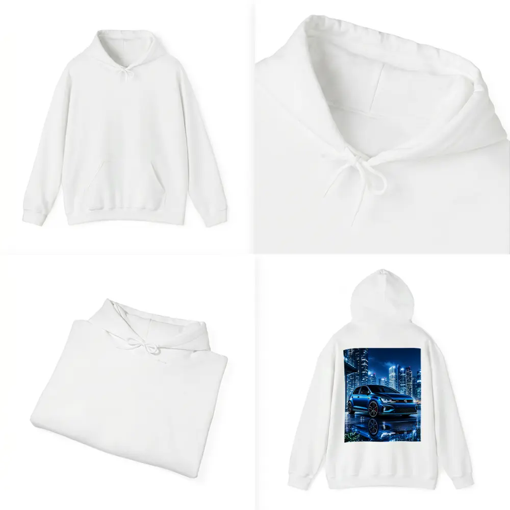 Volkswagen Golf GTI Blue City Night – Hoodies