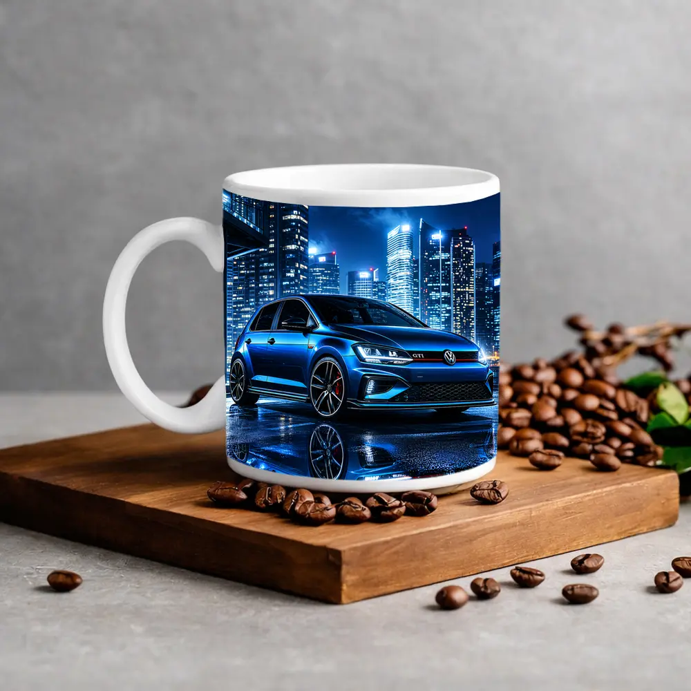 Volkswagen Golf GTI Blue City Night – Mugs
