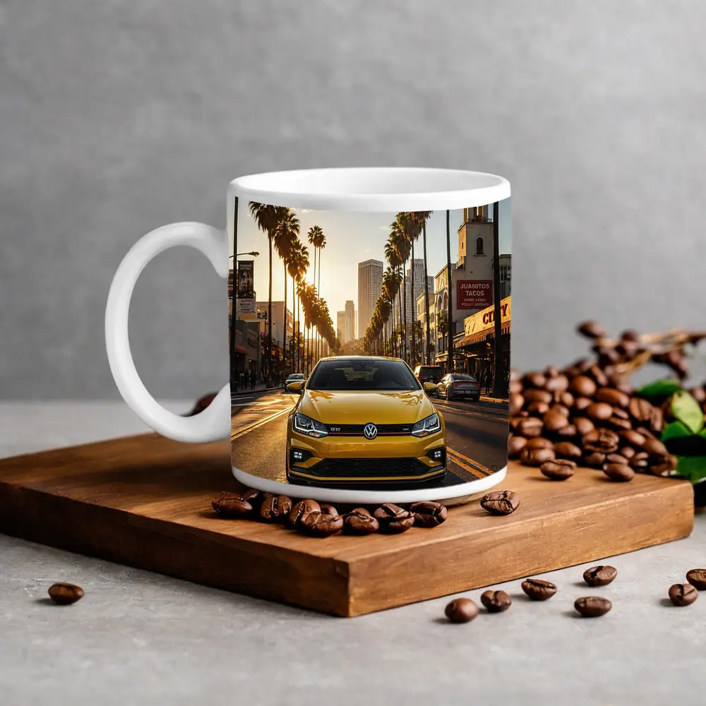 Volkswagen Polo GTI Los Angeles City Street – Mugs