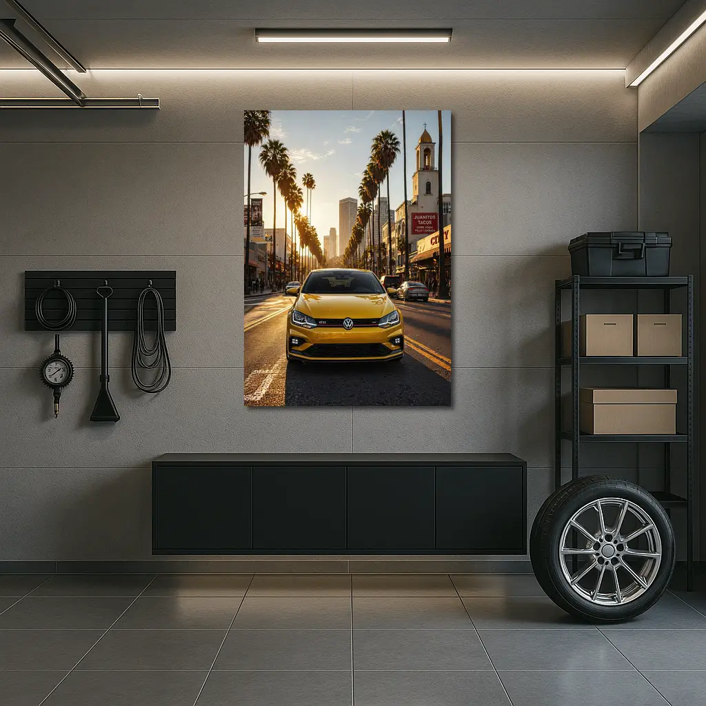 Volkswagen Polo GTI Los Angeles City Street – Wall Art