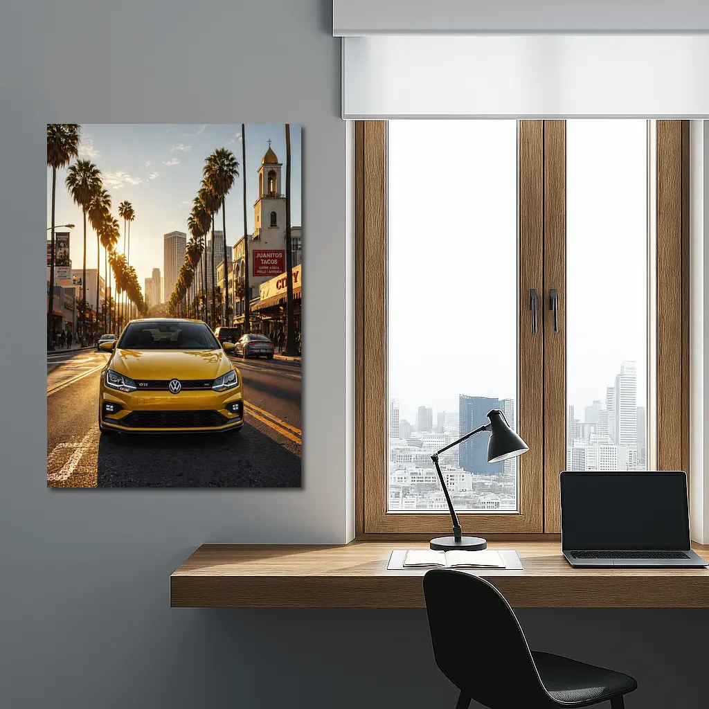 Volkswagen Polo GTI Los Angeles City Street – Wall Art