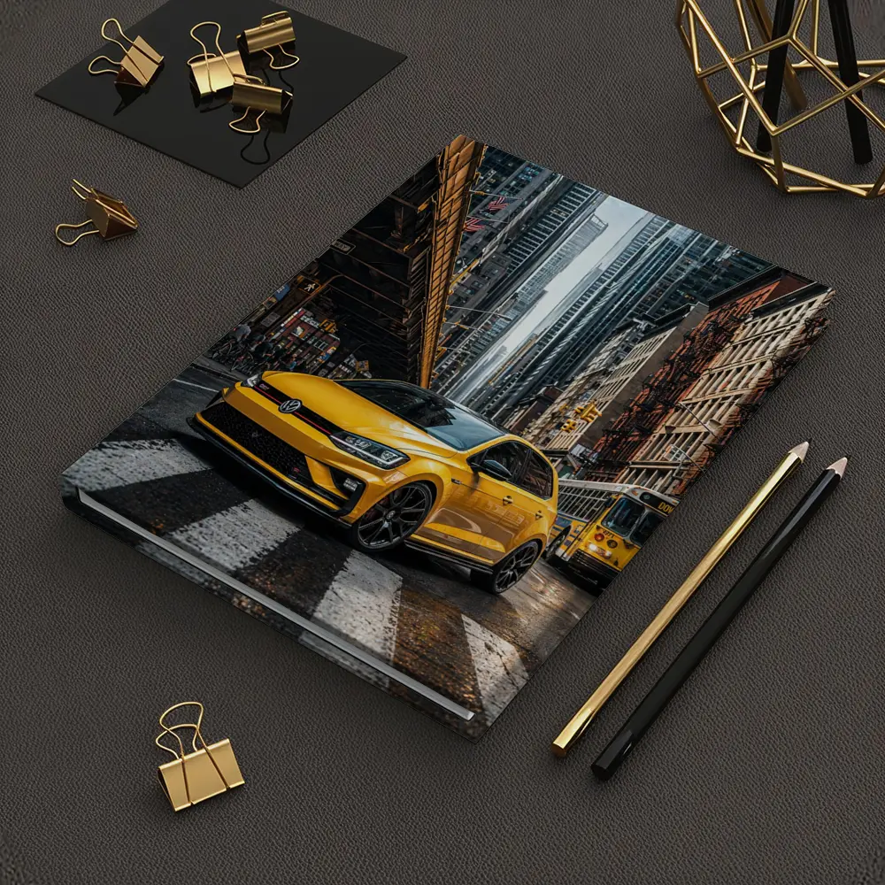 Volkswagen Golf GTI Yellow New York Street – Notebooks