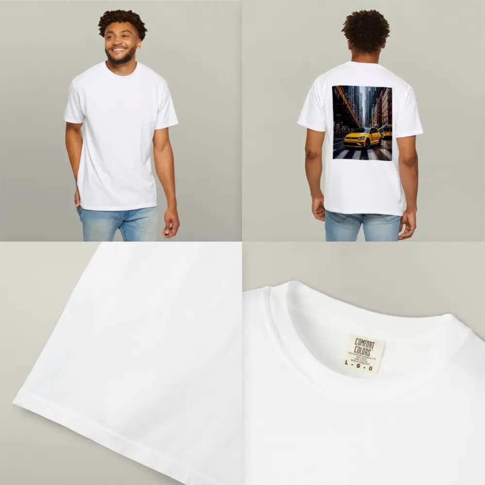 Volkswagen Golf GTI Yellow New York Street – T-Shirts