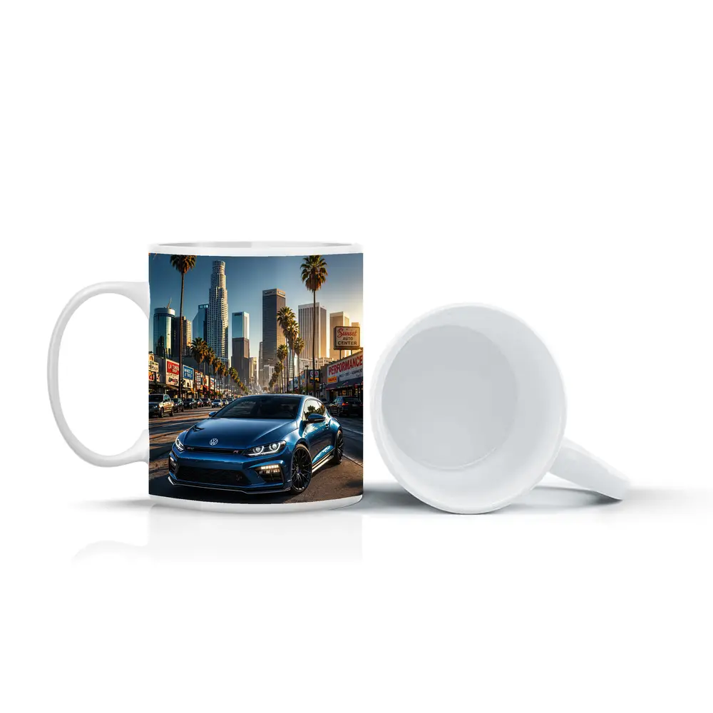 Volkswagen Scirocco R Los Angeles City Street – Mugs