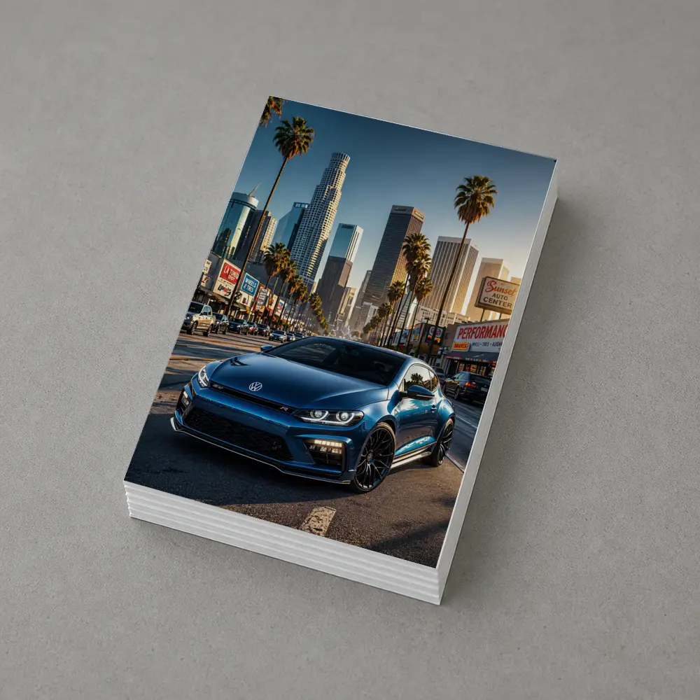 Volkswagen Scirocco R Los Angeles City Street – Postcards