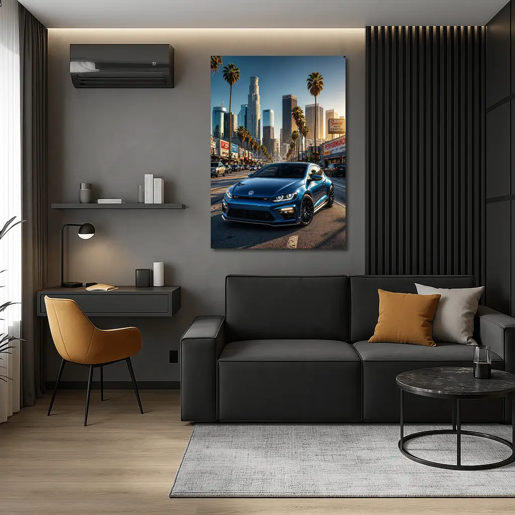 Volkswagen Scirocco R Los Angeles City Street – Wall Art