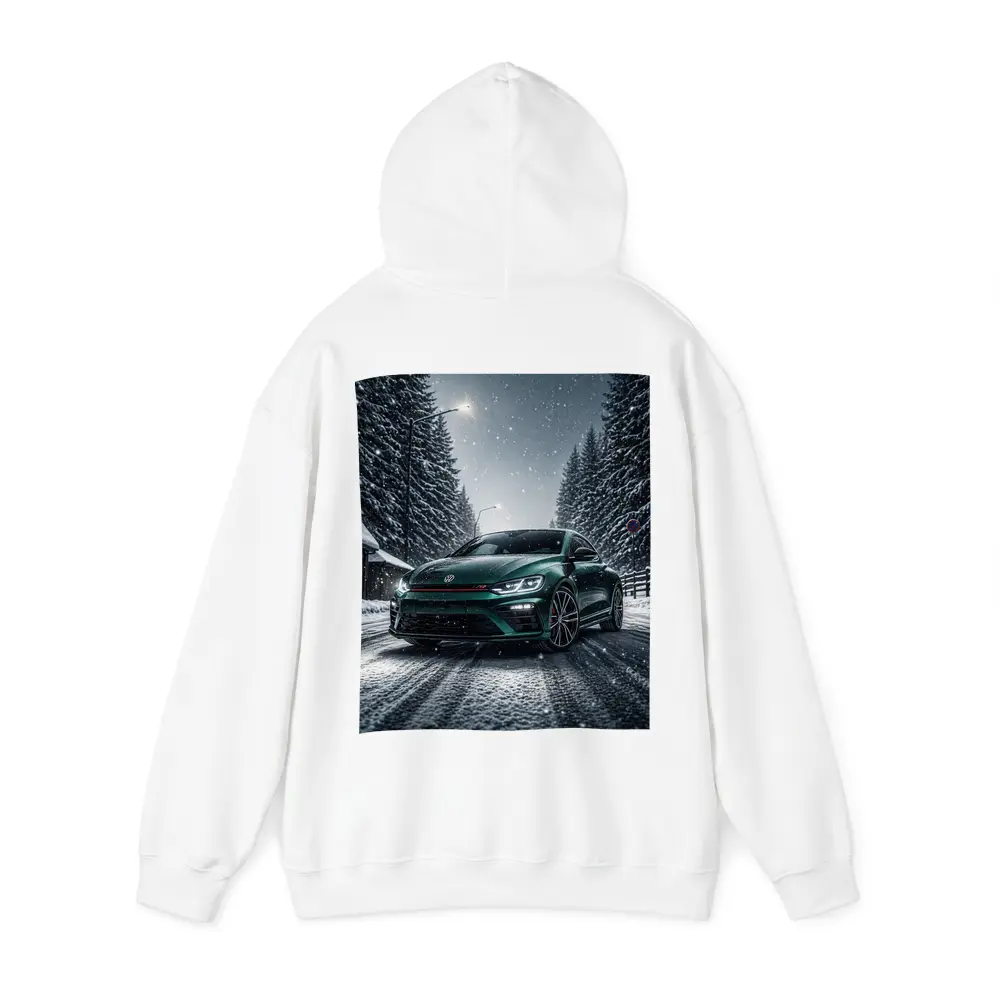 Volkswagen Scirocco R Dark Green Snow Night – Hoodies