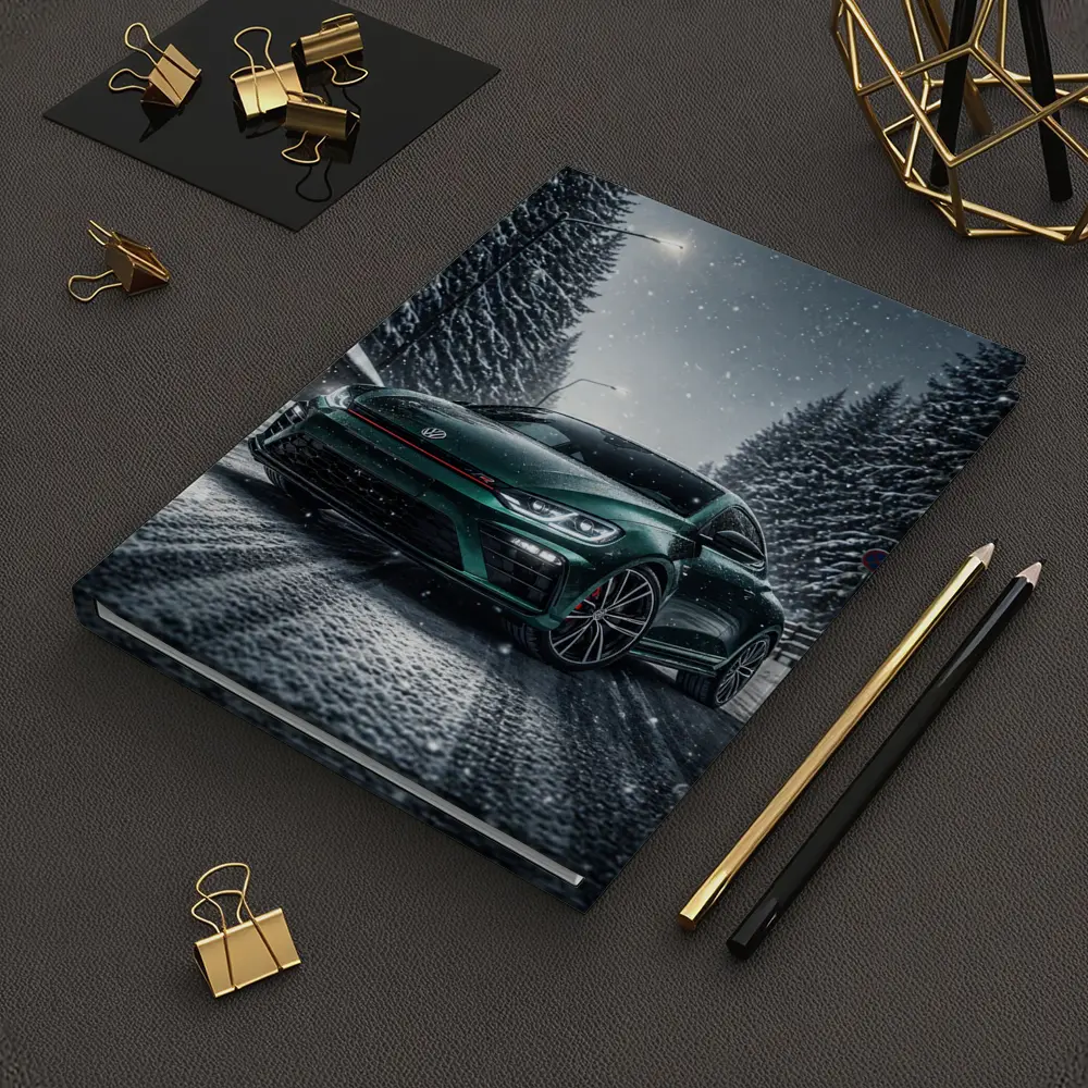 Volkswagen Scirocco R Dark Green Snow Night – Notebooks