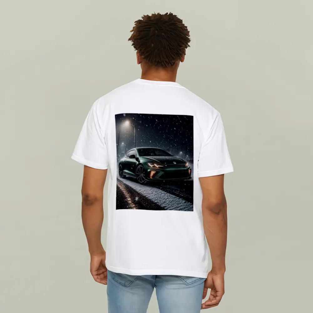 Volkswagen Scirocco R Dark Green Snow Night – T-Shirts