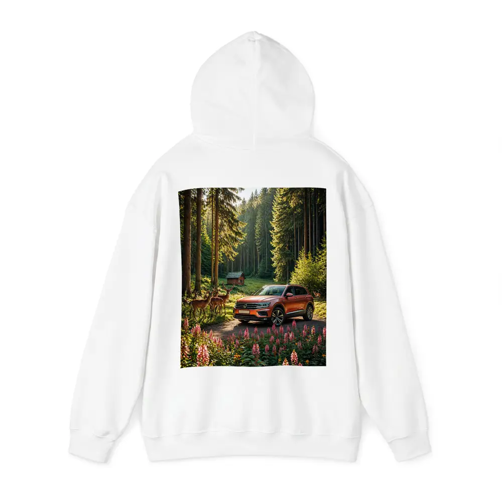 Volkswagen Touareg Orange SUV Forest Deer – Hoodies