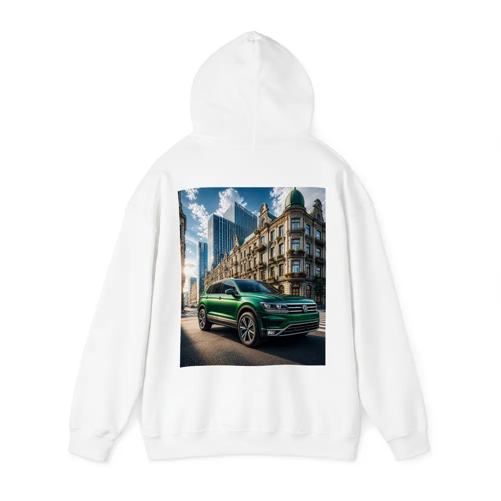 Volkswagen Tiguan Green SUV City Street – Hoodies