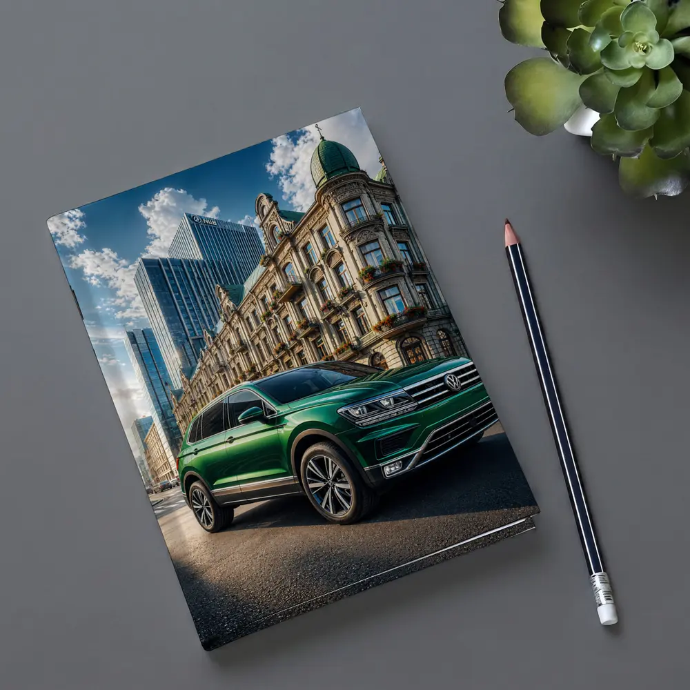 Volkswagen Tiguan Green SUV City Street – Notebooks
