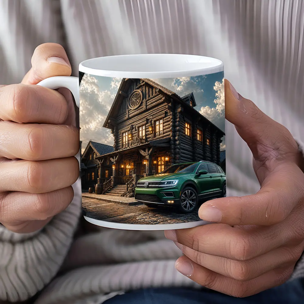 Volkswagen Tiguan Green SUV Rustic Lodge – Mugs