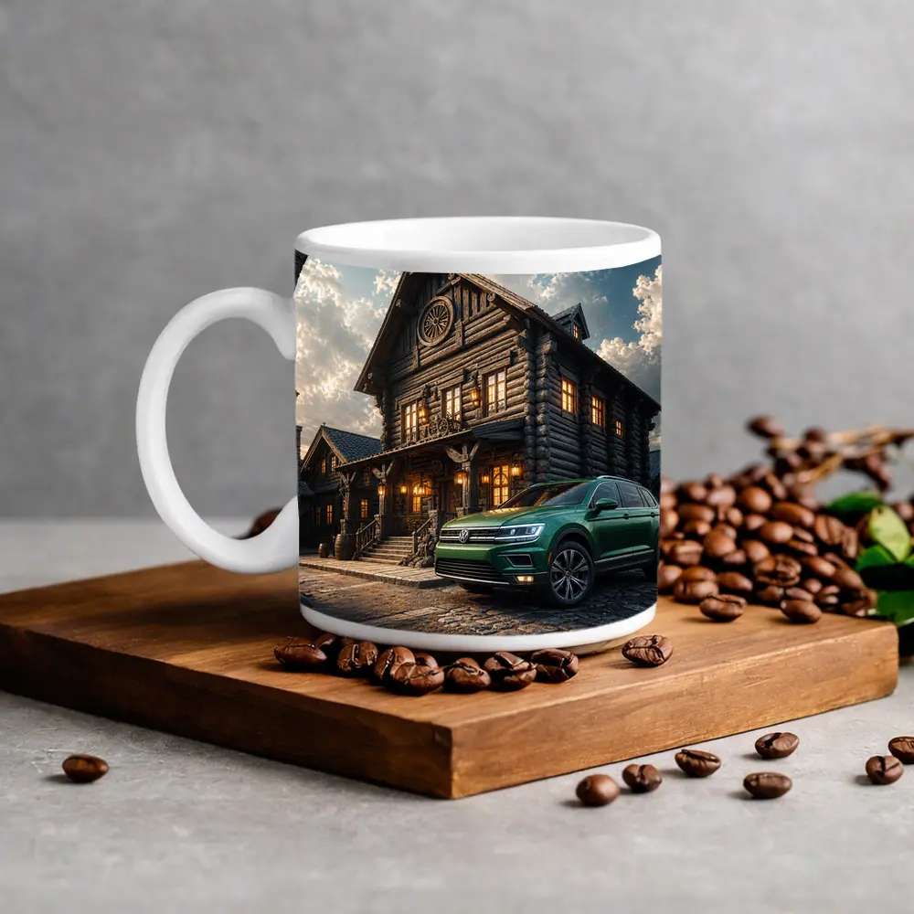 Volkswagen Tiguan Green SUV Rustic Lodge – Mugs