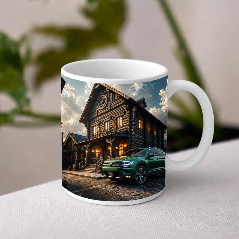 Volkswagen Tiguan Green SUV Rustic Lodge – Mugs