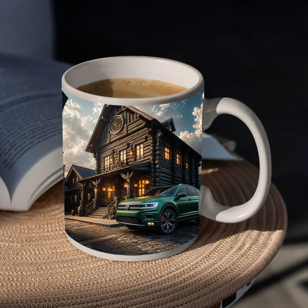 Volkswagen Tiguan Green SUV Rustic Lodge – Mugs