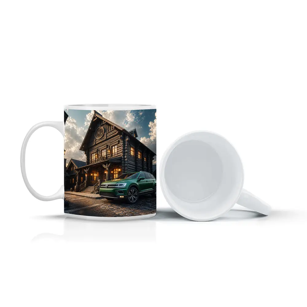 Volkswagen Tiguan Green SUV Rustic Lodge – Mugs