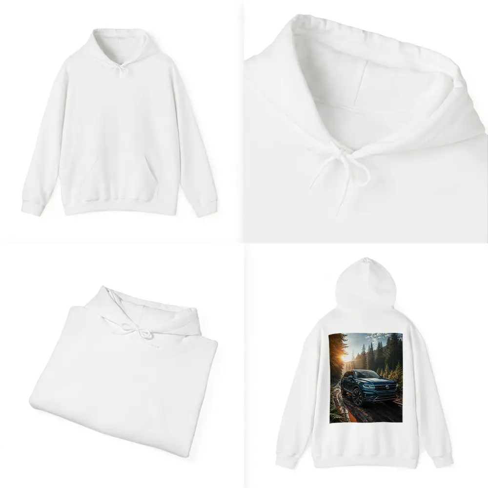 Volkswagen Touareg SUV Forest Trail Sunset – Hoodies