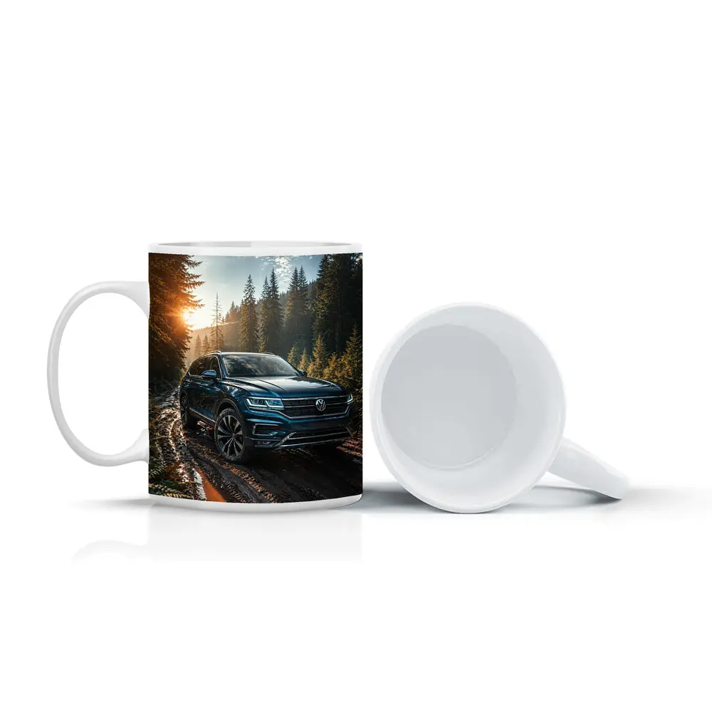 Volkswagen Touareg SUV Forest Trail Sunset – Mugs