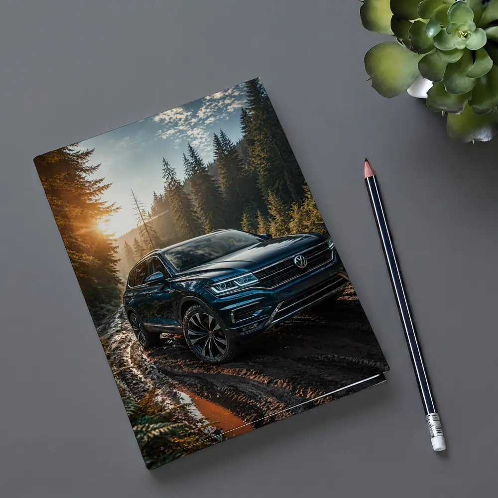 Volkswagen Touareg SUV Forest Trail Sunset – Notebooks