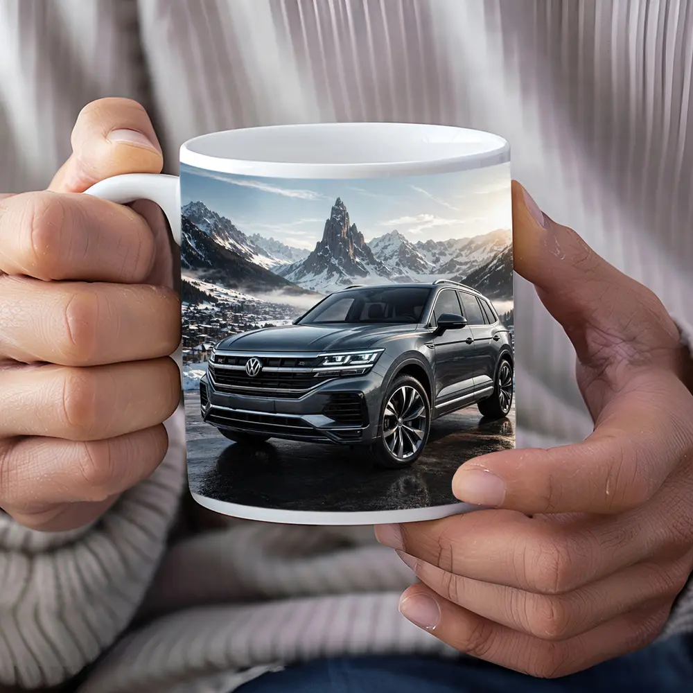 Volkswagen Touareg R Line Winter Mountains – Mugs