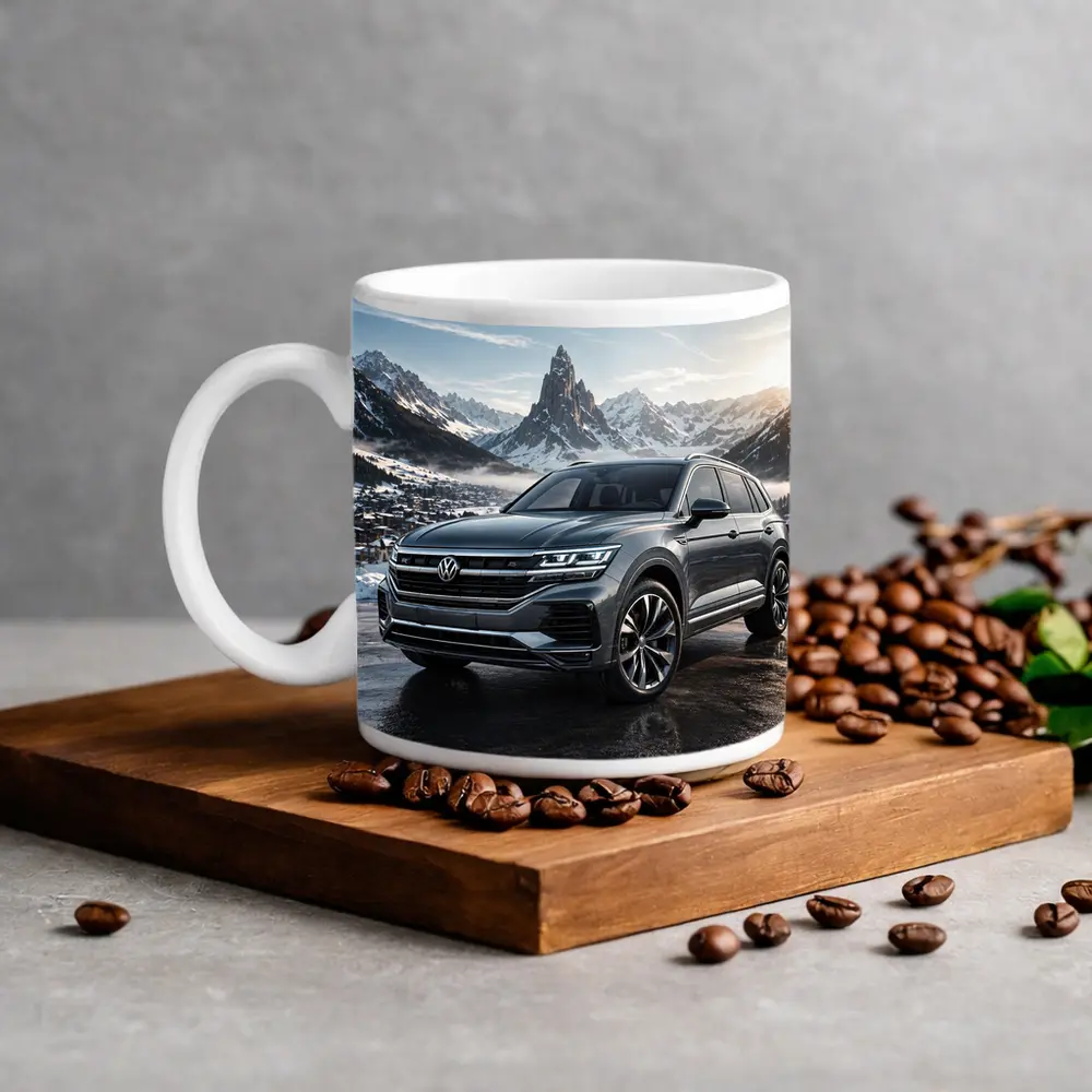 Volkswagen Touareg R Line Winter Mountains – Mugs