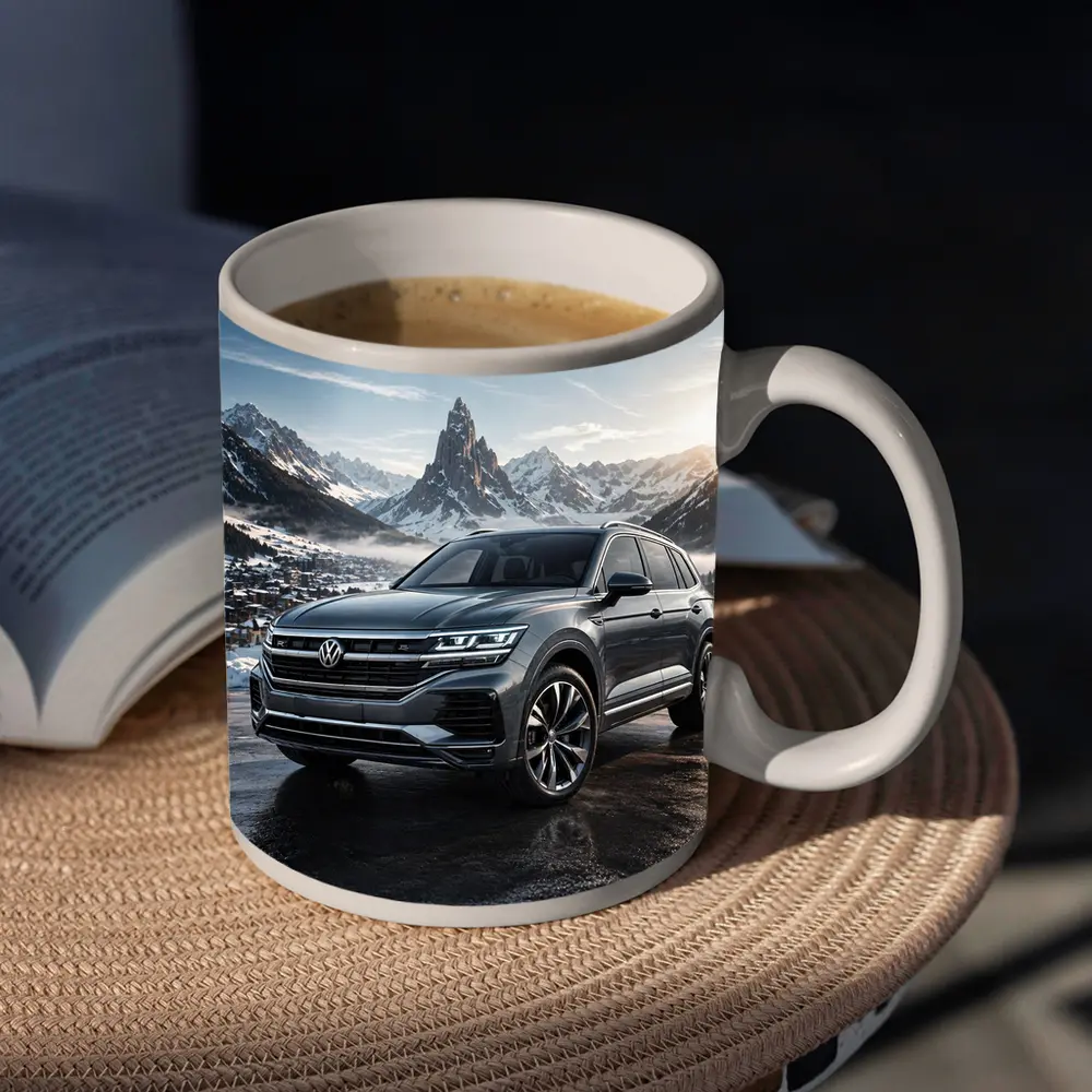 Volkswagen Touareg R Line Winter Mountains – Mugs
