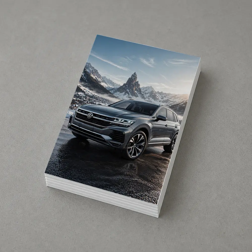 Volkswagen Touareg R Line Winter Mountains – Postcards