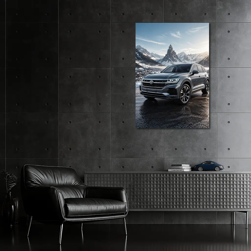 Volkswagen Touareg R Line Winter Mountains – Wall Art