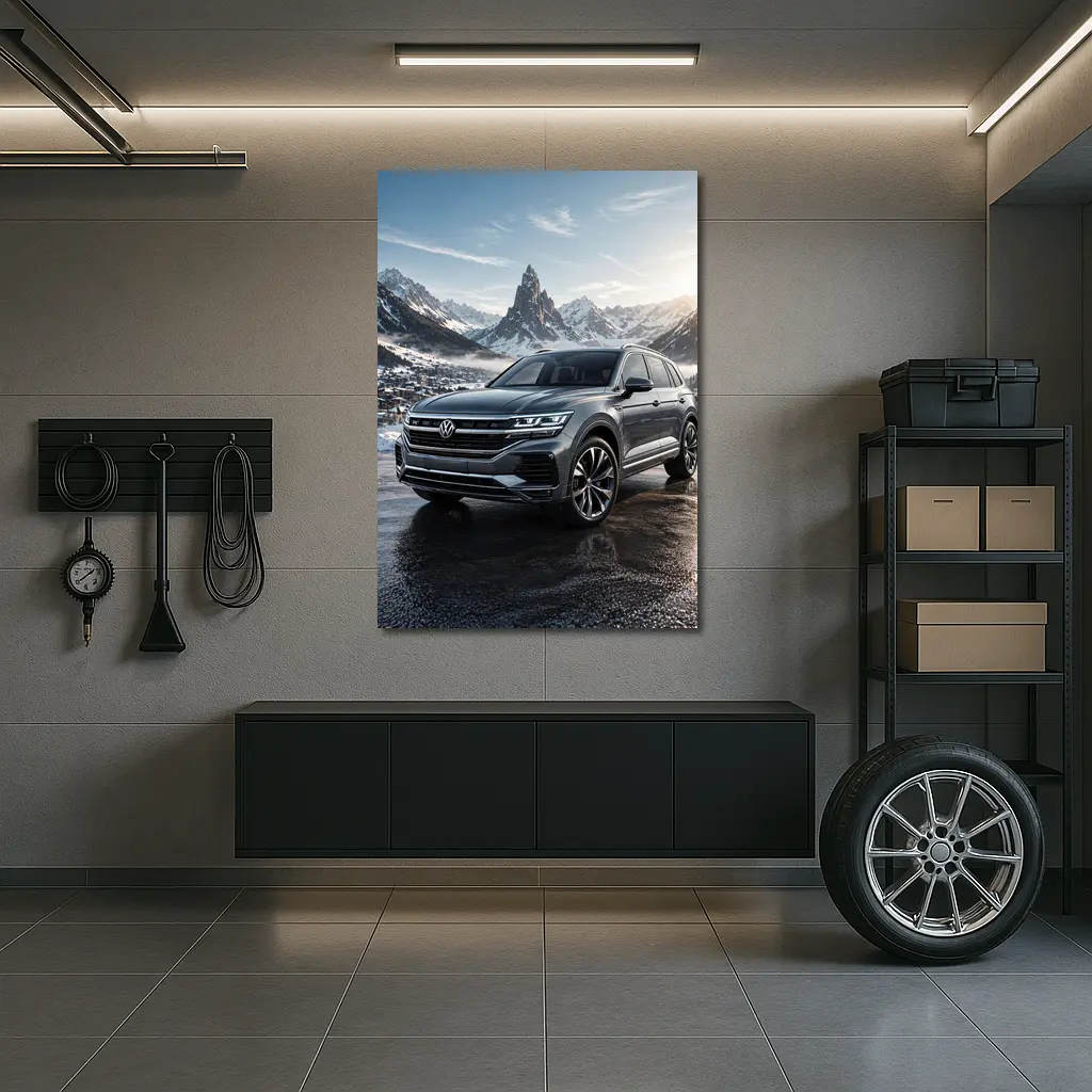 Volkswagen Touareg R Line Winter Mountains – Wall Art