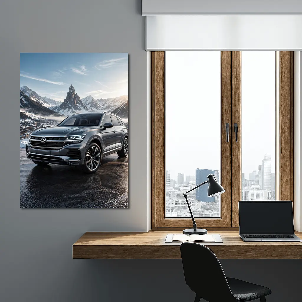 Volkswagen Touareg R Line Winter Mountains – Wall Art