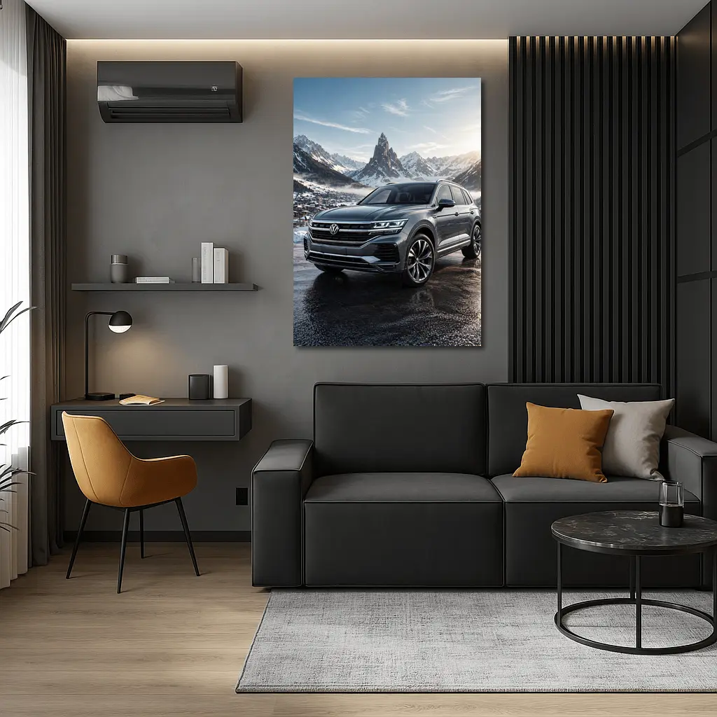 Volkswagen Touareg R Line Winter Mountains – Wall Art